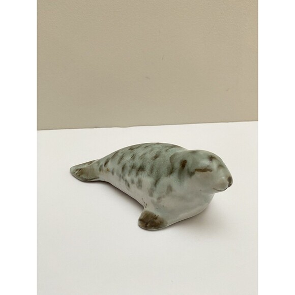Vintage Andersen Design Studio Harbor Seal 6” Red Clay Pottery Figurine Maine - Picture 1 of 10
